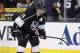 Los Angeles Kings center Anze Kopitar reacts to their loss against the Chicago Blackhawks during Game 6 of the Western Conference finals of the NHL hockey Stanley Cup playoffs in Los Angeles, Friday, May 30, 2014. (AP Photo/Chris Carlson)