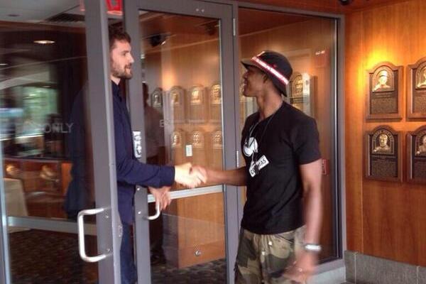 Kevin Love Meets Up with Rajon Rondo at Fenway Park | Bleacher Report | Latest News, Videos and Highlights