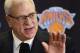 FILE - In this March 18, 2014 file photo, Phil Jackson answers questions during a news conference in New York. Jackson is expected to provide an update on his search for a coach, Friday, May 30, 2014. (AP Photo/Mark Lennihan, File)