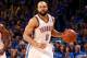 OKLAHOMA CITY, OK MAY 25: Derek Fisher #6 of the Oklahoma City Thunder drives against the San Antonio Spurs in Game Three of the Western Conference Finals during the 2014 NBA Playoffs on May 25, 2014 at the Chesapeake Energy Arena in Oklahoma City, Oklahoma. NOTE TO USER: User expressly acknowledges and agrees that, by downloading and or using this photograph, User is consenting to the terms and conditions of the Getty Images License Agreement. Mandatory Copyright Notice: Copyright 2014 NBAE (Photo by Layne Murdoch/NBAE via Getty Images)