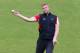 MANCHESTER, ENGLAND - JUNE 02: Andrew Flintoff goes through a warm up routine during the LV County Championship match between Lancashire and Somerset at Old Trafford on June 02, 2014 in Manchester, England. (Photo by Jan Kruger/Getty Images)
