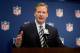 NFL Commissioner Roger Goodell speaks at a press conference at the NFL's spring meeting, Tuesday, May 20, 2014, in Atlanta. (AP Photo/David Goldman)