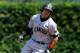 Aug 24, 2013; Chicago, IL, USA; American catcher Alex Jackson (10) rounds second base during the 2013 Under Armour All-American Baseball game at Wrigley Field. Mandatory Credit: Reid Compton-USA TODAY Sports