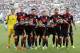 Team Germany poses for a group photo prior a friendly WCup preparation soccer match between Germany and Cameroon in Moenchengladbach, Germany, Monday, June 2, 2014. (AP Photo/Frank Augstein)