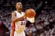 MIAMI, FL - MAY 26: Ray Allen #34 of the Miami Heat takes a foul shot against the Indiana Pacers during Game Four of the Eastern Conference Finals of the 2014 NBA Playoffs at American Airlines Arena on May 26, 2014 in Miami, Florida. NOTE TO USER: User expressly acknowledges and agrees that, by downloading and or using this photograph, User is consenting to the terms and conditions of the Getty Images License Agreement. (Photo by Mike Ehrmann/Getty Images)