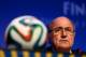 COSTA DO SAUIPE, BAHIA - DECEMBER 05: FIFA President Joseph S. Blatter attends the FIFA Executive Committee Meeting Press Conference during a media day ahead of the 2014 FIFA World Cup Draw at Costa do Sauipe Resort on December 5, 2013 in Costa do Sauipe, Brazil. (Photo by Clive Mason/Getty Images)