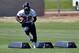 Denver Broncos' Montee Ball runs a drill during an NFL football organized team activity, Monday, June 2, 2014, in Englewood, Colo. (AP Photo/Jack Dempsey)
