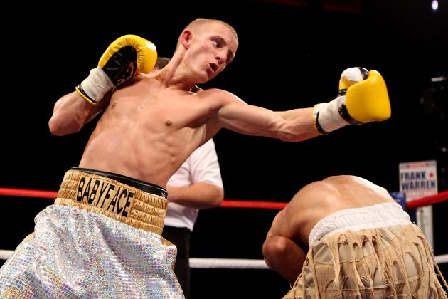 LIVERPOOL, ENGLAND - JULY 16:  Paul Butler swings a right arm towards Anwar Alfadli the Super-Flyweight bout against at Echo Arena on July 16, 2011 in Liverpool, England.  (Photo by Scott Heavey/Getty Images)