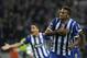 FC Porto's Danilo Silva, from Brazil, celebrates after scoring his side's second goal against Sporting in a Portuguese League soccer match at the Dragao stadium in Porto, Portugal, Sunday Oct. 27, 2013. (AP Photo/Paulo Duarte)