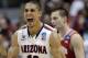 Arizona's Nick Johnson reacts to a turnover during the second half in a regional final NCAA college basketball tournament game against Wisconsin, Saturday, March 29, 2014, in Anaheim, Calif. (AP Photo/Jae C. Hong)