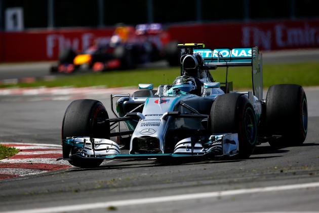 MONTREAL, QC - JUNE 08:  Nico Rosberg of Germany and Mercedes GP drives during the Canadian Formula One Grand Prix at Circuit Gilles Villeneuve on June 8, 2014 in Montreal, Canada.  (Photo by Tom Pennington/Getty Images)
