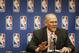 May 8, 2013; Denver, CO, USA; Denver Nuggets head coach George Karl during the press conference announcing him NBA coach of the year at the Pepsi Center. Mandatory Credit: Chris Humphreys-USA TODAY Sports