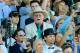 ELMONT, NY - JUNE 07: Steve Coburn, co-owner of California Chrome reacts while watching the 146th running of the Belmont Stakes at Belmont Park on June 7, 2014 in Elmont, New York. (Photo by Rob Carr/Getty Images)