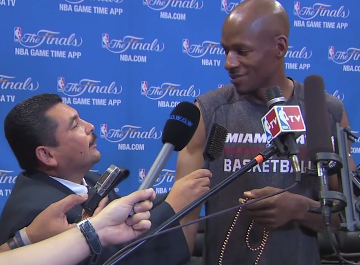 Guillermo from Jimmy Kimmel Takes over NBA Finals Media Day Bleacher