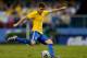 SAO PAULO, BRAZIL - JUNE 06: Oscar of Brazil kicks the ball during the International Friendly Match between Brazil and Serbia at Morumbi Stadium on June 06, 2014 in Sao Paulo, Brazil. (Photo by Buda Mendes/Getty Images)