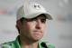 Jordan Spieth talks to the media during a news conference for U.S. Open golf tournament in Pinehurst, N.C., Monday, June 9, 2014. (AP Photo/Chris Carlson)