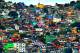 RIO DE JANEIRO, BRAZIL - JUNE 09: (EDITORS NOTE: THIS IMAGE HAS BEEN CREATED WITH THE USE OF DIGITIAL FILTERS) A general view of the Rocinha favela as the England team visit Complexo Esportivo da Rocinha on June 9, 2014 in Rio de Janeiro, Brazil. (Photo by Richard Heathcote/Getty Images)
