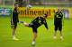 CURITIBA, BRAZIL - JUNE 09: Xavi Hernandez (C) of Spain juggles the ball next to his teammates Sergi Busquets (L) and Andres Iniesta during a Spain training session at the Centro de Entrenamiento do Caju on June 9, 2014 in Curitiba, Brazil. (Photo by David Ramos/Getty Images)