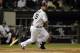 CHICAGO, IL - JUNE 11: Jose Abreu #79 of the Chicago White Sox singles during the eighth inning against the Detroit Tigers at U.S. Cellular Field June 11, 2014 in Chicago, Illinois. The White Sox defeated the Tigers 8-2. (Photo by Brian Kersey/Getty Images)