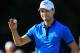PINEHURST, NC - JUNE 12: Martin Kaymer of Germany waves to the gallery on the 18th green after his fiver-under par 65 during the first round of the 114th U.S. Open at Pinehurst Resort & Country Club, Course No. 2 on June 12, 2014 in Pinehurst, North Carolina. (Photo by David Cannon/Getty Images)