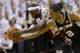 Miami Heat forward LeBron James (6) and San Antonio Spurs forward Kawhi Leonard (2) go after a loose ball during the first half in Game 4 of the NBA basketball finals, Thursday, June 12, 2014, in Miami. (AP Photo/Lynne Sladky)