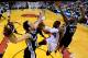 MIAMI, FL - JUNE 12: Dwyane Wade #3 of the Miami Heat goes to the basket against Manu Ginobili #20 of the San Antonio Spurs during Game Four of the 2014 NBA Finals at American Airlines Arena on June 12, 2014 in Miami, Florida. NOTE TO USER: User expressly acknowledges and agrees that, by downloading and or using this photograph, User is consenting to the terms and conditions of the Getty Images License Agreement. (Photo by Larry W. Smith - Pool/Getty Images)