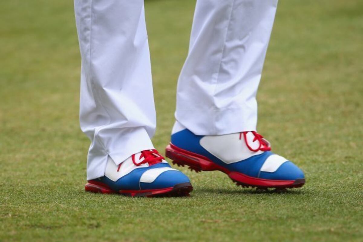 Keegan Bradley Breaks out USA-Themed Jordan Golf Shoes for ...