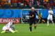 SALVADOR, BRAZIL - JUNE 13: Arjen Robben of the Netherlands reacts after scoring his teams second goal as Sergio Ramos of Spain looks on during the 2014 FIFA World Cup Brazil Group B match between Spain and Netherlands at Arena Fonte Nova on June 13, 2014 in Salvador, Brazil. (Photo by David Ramos/Getty Images)