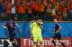 SALVADOR, BRAZIL - JUNE 13: Iker Casillas of Spain reacts after allowing the Netherlands fourth goal to Robin van Persie during the 2014 FIFA World Cup Brazil Group B match between Spain and Netherlands at Arena Fonte Nova on June 13, 2014 in Salvador, Brazil. (Photo by David Ramos/Getty Images)