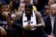 SAN ANTONIO, TX - JUNE 15: LeBron James #6 of the Miami Heat reacts on the bench against the San Antonio Spurs during Game Five of the 2014 NBA Finals at the AT&T Center on June 15, 2014 in San Antonio, Texas. NOTE TO USER: User expressly acknowledges and agrees that, by downloading and or using this photograph, User is consenting to the terms and conditions of the Getty Images License Agreement. (Photo by Andy Lyons/Getty Images)