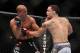 Frankie Edgar, right, in action against BJ Penn during their UFC fight at the TD Garden on Saturday, August 28, 2010 in Boston, MA. Edgar retained his UFC lightweight title via unanimous decision. (AP Photo/Gregory Payan)