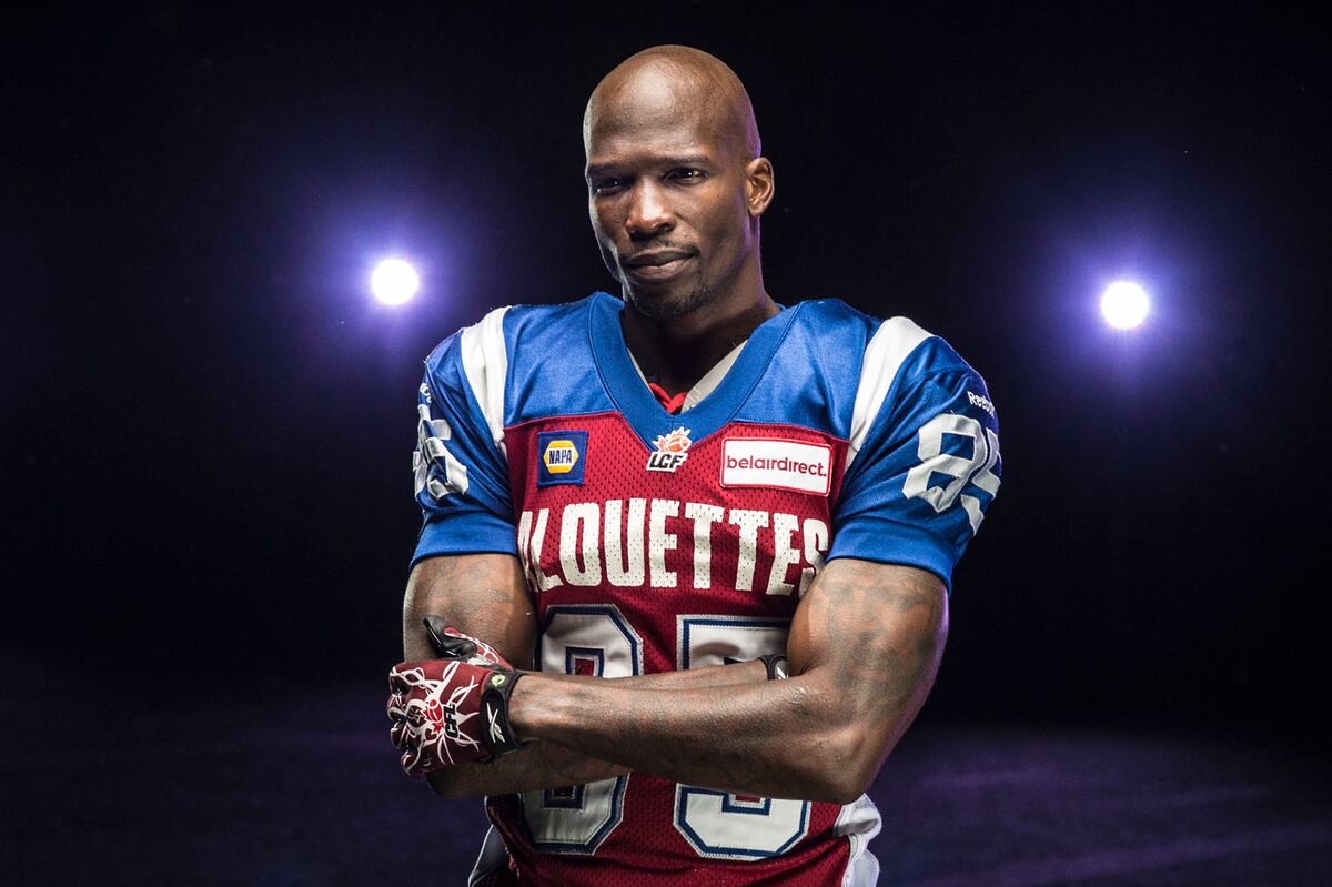 Chad Johnson Prepares for Action by Modeling Montreal ...