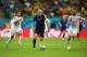 SALVADOR, BRAZIL - JUNE 13: Arjen Robben of the Netherlands beats Sergio Ramos and Jordi Alba during the 2014 FIFA World Cup Brazil Group B match between Spain and Netherlands at Arena Fonte Nova on June 13, 2014 in Salvador, Brazil. (Photo by Paul Gilham/Getty Images)