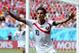 RECIFE, BRAZIL - JUNE 20: Bryan Ruiz of Costa Rica celebrates scoring his team's first goal during the 2014 FIFA World Cup Brazil Group D match between Italy and Costa Rica at Arena Pernambuco on June 20, 2014 in Recife, Brazil. (Photo by Jamie McDonald/Getty Images)