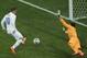 England's Wayne Rooney, left, scores his side's first goal past Uruguay's goalkeeper Fernando Muslera during the group D World Cup soccer match between Uruguay and England at the Itaquerao Stadium in Sao Paulo, Brazil, Thursday, June 19, 2014. (AP Photo/Michael Sohn)