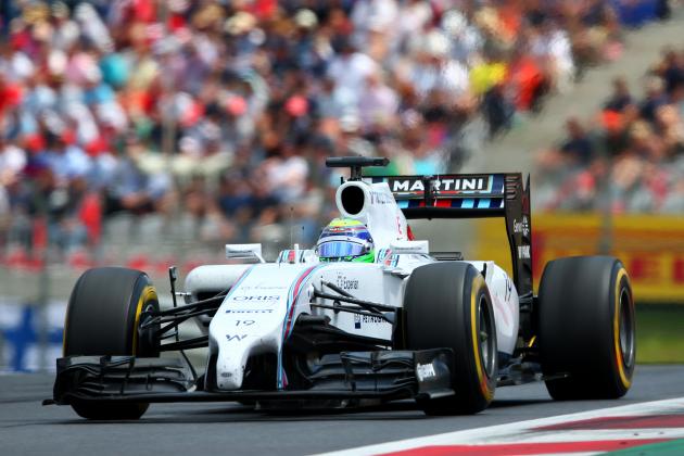 SPIELBERG, AUSTRIA - JUNE 22: Felipe Massa of Brazil and Williams drives during the Austrian Formula One Grand Prix at Red Bull Ring on June 22, 2014 in Spielberg, Austria. (Photo by Mark Thompson/Getty Images)
