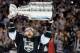 LOS ANGELES, CA - JUNE 13: Marian Gaborik #12 of the Los Angeles Kings hoists the Stanley Cup in celebration after defeating the New York Rangers 3-2 in double overtime of Game Five of the 2014 Stanley Cup Final at Staples Center on June 13, 2014 in Los Angeles, California. (Photo by Harry How/Getty Images)