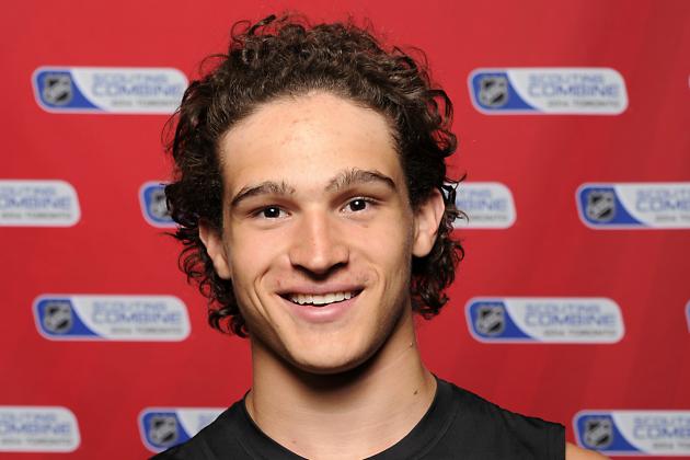 TORONTO, CANADA - MAY 29: Sonny Milano poses for a head shot prior to testing at the NHL Combine May 29, 2014 at the Westin Bristol in Toronto, Ontario, Canada. (Photo by Graig Abel/NHLI via Getty Images)