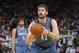 OAKLAND, CA - APRIL 14: Kevin Love #42 of the Minnesota Timberwolves shoots a free throw against the Golden State Warriors on April 14, 2014 at Oracle Arena in Oakland, California. NOTE TO USER: User expressly acknowledges and agrees that, by downloading and or using this photograph, user is consenting to the terms and conditions of Getty Images License Agreement. Mandatory Copyright Notice: Copyright 2014 NBAE (Photo by Rocky Widner/NBAE via Getty Images)