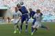 Italy's Marco Parolo controls a ball as Uruguay's Jose Maria Gimenez, left, and Maxi Pereira watch him, during the group D World Cup soccer match between Italy and Uruguay at the Arena das Dunas in Natal, Brazil, Tuesday, June 24, 2014. (AP Photo/Antonio Calanni)
