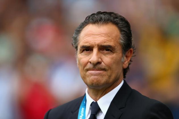 NATAL, BRAZIL - JUNE 24: Head coach Cesare Prandelli looks on prior to the 2014 FIFA World Cup Brazil Group D match between Italy and Uruguay at Estadio das Dunas on June 24, 2014 in Natal, Brazil. (Photo by Clive Rose/Getty Images)