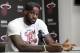 FILE - In this June 17, 2014 file photo, Miami Heat's LeBron James gestures as he answers a question during a news conference in Miami. A person familiar with the situation tells The Associated Press that James has decided to opt out of the final two years of his contract with the Heat and become a free agent on July 1. Opting out does not mean James has decided to leave the Heat, said the person, who spoke on condition of anonymity because neither the four-time NBA MVP nor the team had made any public announcement. (AP Photo/Alan Diaz, File)