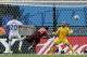 Portugal's Silvestre Varela heads the ball past United States' goalkeeper Tim Howard to score his side's second goal and tie the game 2-2 during the group G World Cup soccer match between the USA and Portugal at the Arena da Amazonia in Manaus, Brazil, Sunday, June 22, 2014. (AP Photo/Martin Mejia)