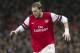 Arsenal's Nicklas Bendtner, controls the ball against Cardiff City, during their English Premier League match, at Emirates Stadium, in London, Wednesday, Jan. 1, 2014. (AP Photo/Bogdan Maran)