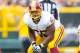 Sep 15, 2013; Green Bay, WI, USA; Washington Redskins guard Chris Chester (66) during the game against the Green Bay Packers at Lambeau Field. Green Bay won 38-20. Mandatory Credit: Jeff Hanisch-USA TODAY Sports