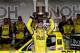 SPARTA, KY - JUNE 26: Kyle Busch, driver of the #51 Dollar General Toyota, celebrates in victory lane after winning the NASCAR Camping World Series UNOH 225 at Kentucky Speedway on June 26, 2014 in Sparta, Kentucky. (Photo by Sean Gardner/Getty Images)