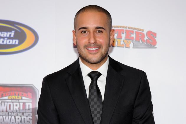 LAS VEGAS, NV - NOVEMBER 30:  ESPN TV personality Jon Anik arrives at the Fighters Only World Mixed Martial Arts Awards 2011 at the Palms Casino Resort November 30, 2011 in Las Vegas, Nevada.  (Photo by Ethan Miller/Getty Images)