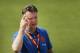 Coach Louis van Gaal of the Netherlands briefs his team during a training session in Rio de Janeiro, Brazil, Thursday, June 26, 2014. Netherlands will play Group A runner-up Mexico in the second round on Sunday in Fortaleza. (AP Photo/Wong Maye-E)