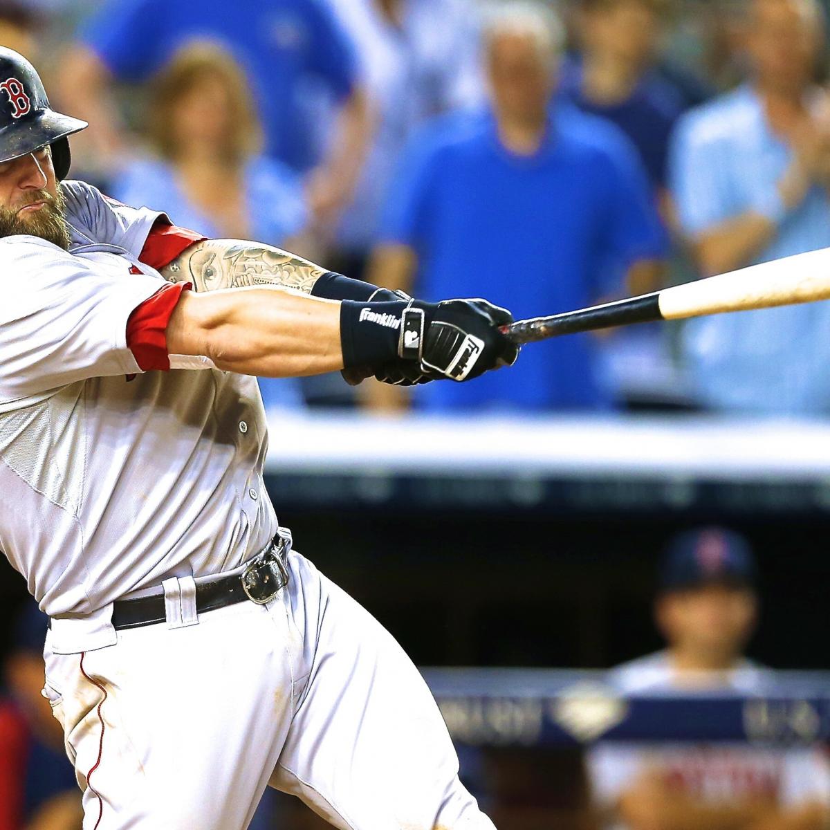 Here's Mike Napoli crushing a home run into Rogers Centre's fifth deck