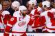 BOSTON, MA - APRIL 26: Henrik Zetterberg #40 of the Detroit Red Wings is congratulated by his teammates following his goal in the third period against the Boston Bruins in Game Five of the First Round of the 2014 NHL Stanley Cup Playoffs at TD Garden on April 26, 2014 in Boston, Massachusetts. (Photo by Jared Wickerham) (Photo by Jared Wickerham/Getty Images)